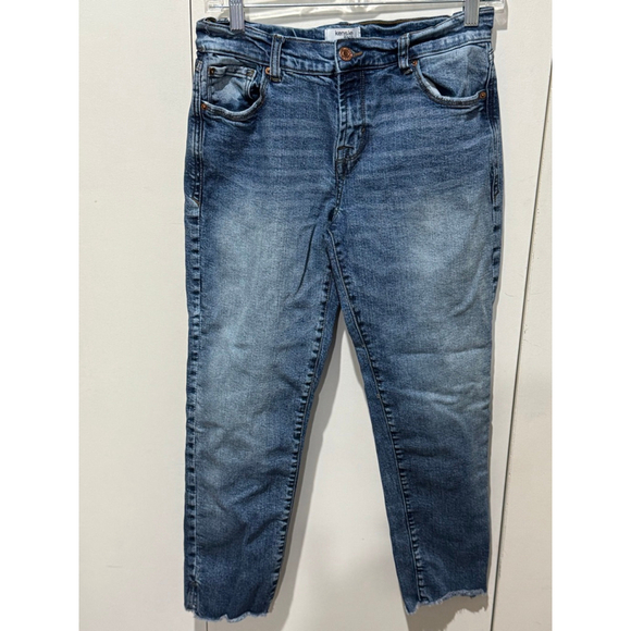 Kensie Jeans Denim - Women's Kensie Jeans Blue Ankle & Cropped skinny stretch raw hem Jeans Size 4